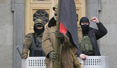 Choques entre ultranacionalistas y pro rusos en el este de Ucrania